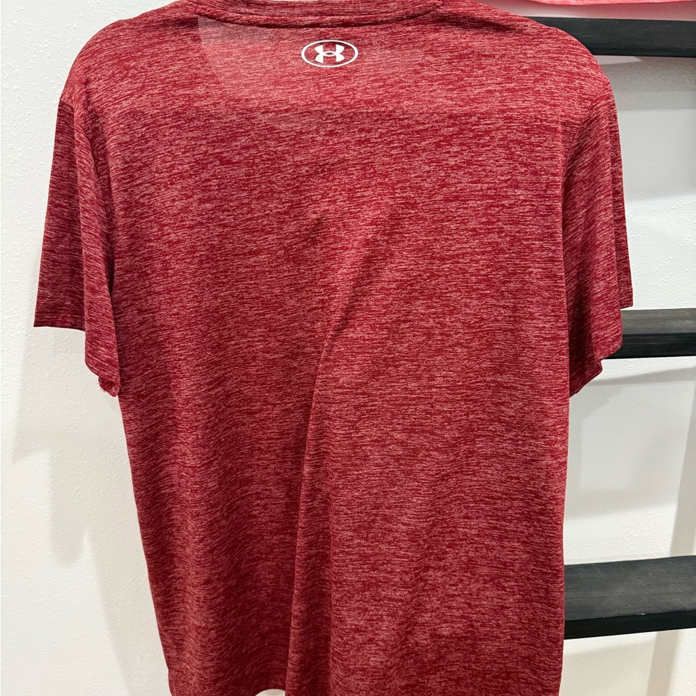 Under Armour Women’s Short Sleeve Tees - Coral & Maroon - Picture 8 of 8